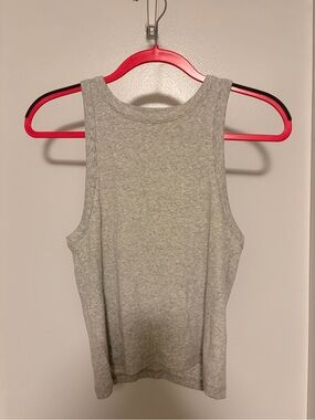 Abercrombie & Fitch Light Gray Ribbed Tank Top